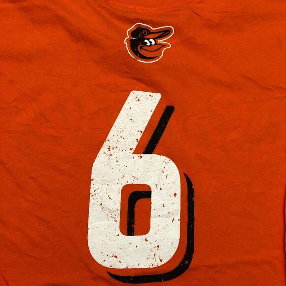 Bright Orange Baltimore Orioles ‘Schoop 6’ Graphic Tee - Picture 3 of 4